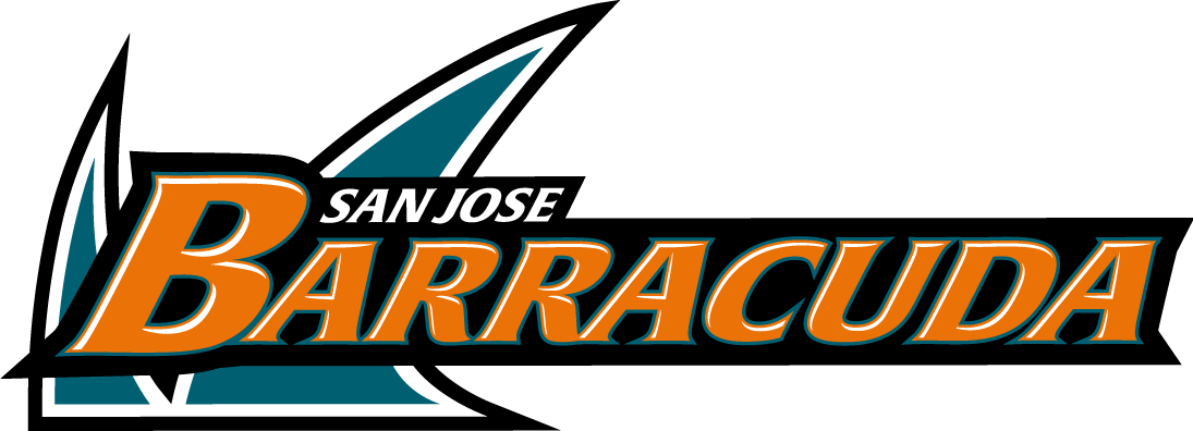 San Jose Barracuda 2015-2018 Wordmark Logo iron on transfers for T-shirts